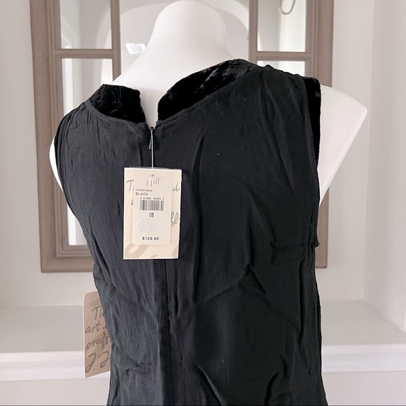 J.Jill Whisper Crepe Black Maxi Dress Size 8 NWT $129.00 - Picture 11 of 17